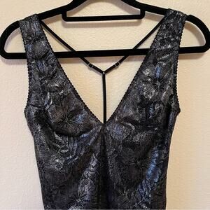 NEW VS metallic lace bodysuit